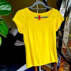 Bright Yellow Cotton H&M T-shirt